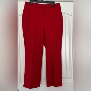 Red dress pants